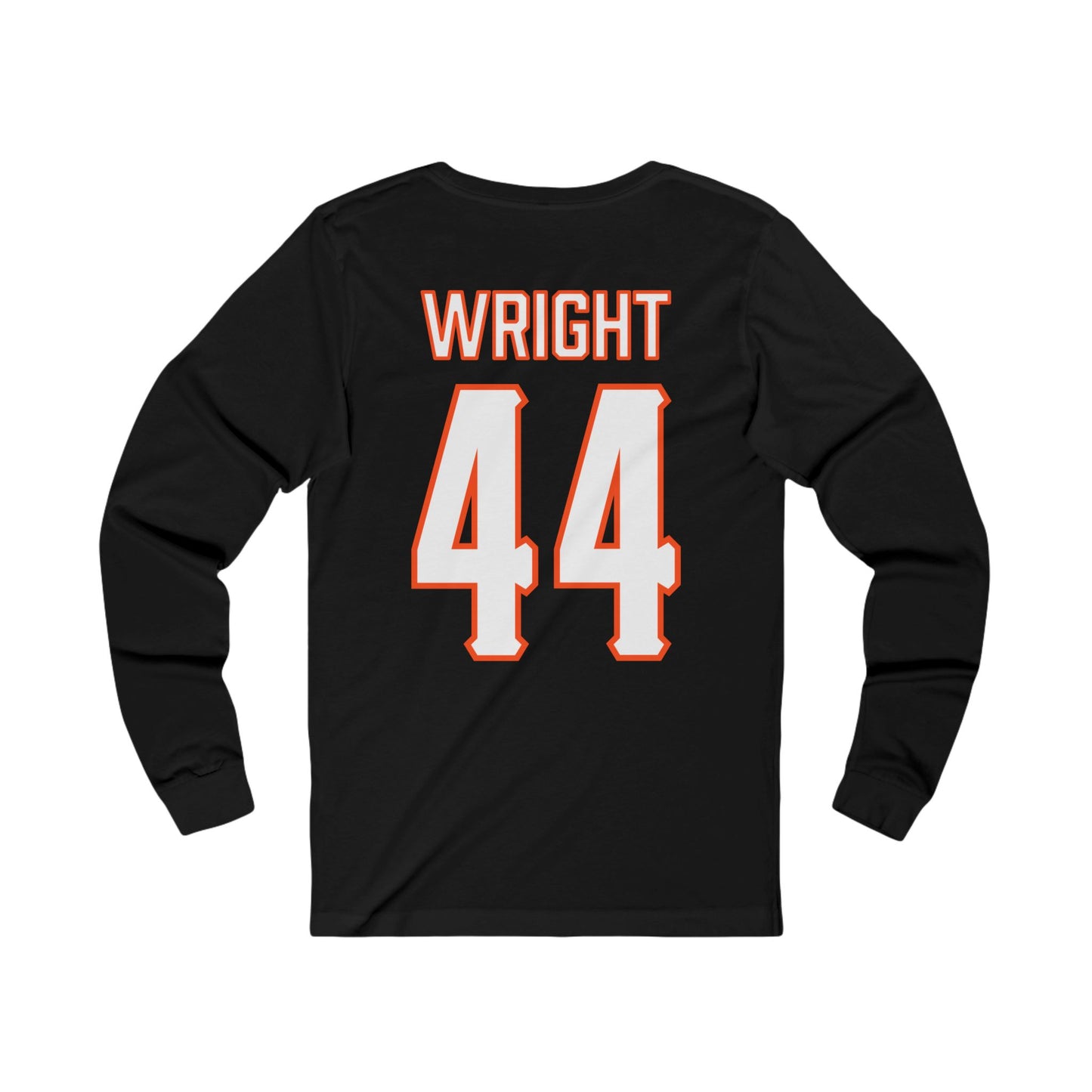 Justin Wright #44 Cursive Cowboys Long Sleeve