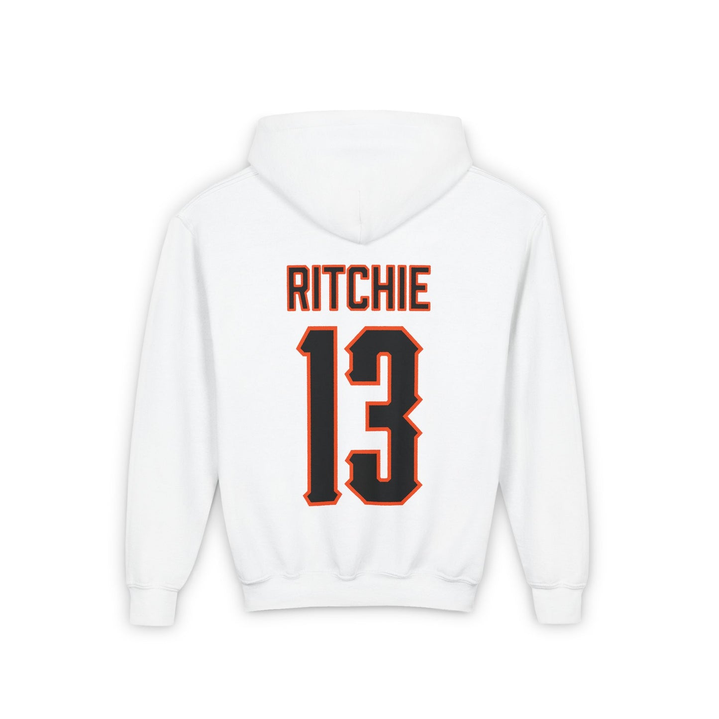 Youth Kollin Ritchie #13 Cursive Cowboys Hoodie