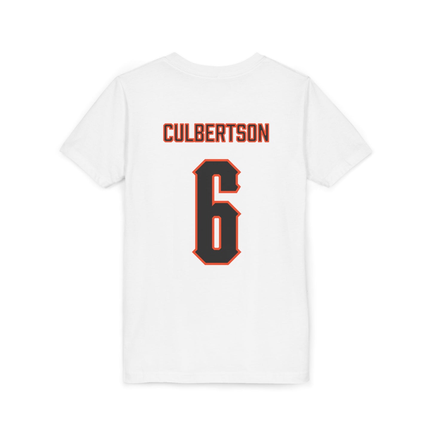 Youth Drew Culbertson #6 Cursive Cowboys T-Shirt