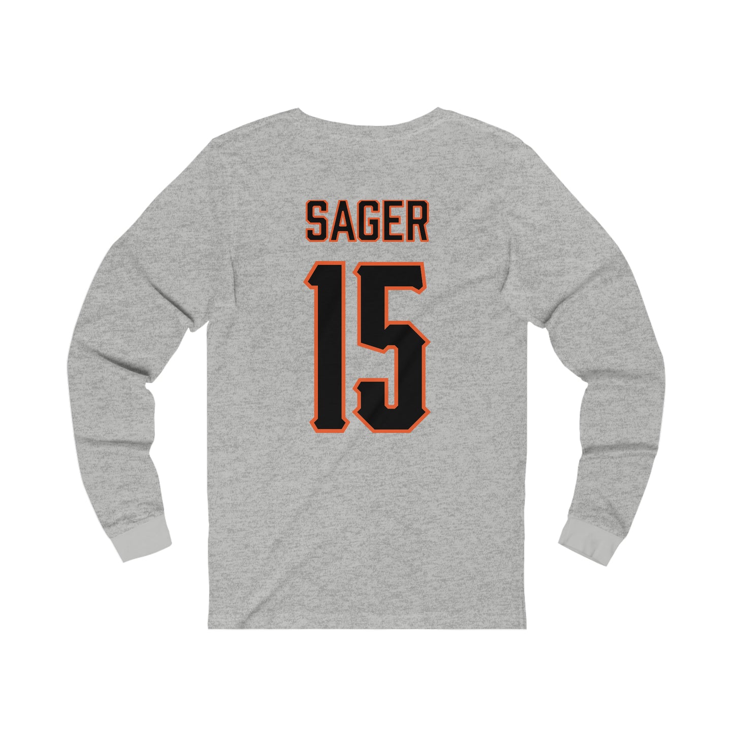 Carson Sager #15 Cursive Cowboys Long Sleeve T-Shirt
