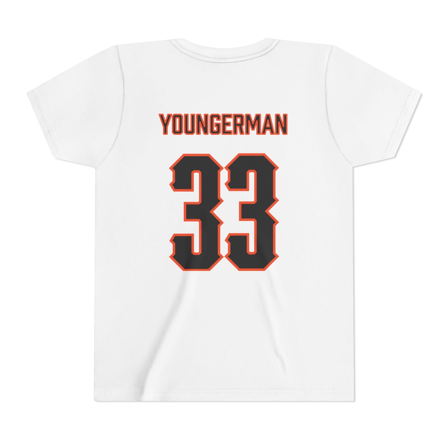 Youth Sean Youngerman #33 Cursive Cowboys T-Shirt