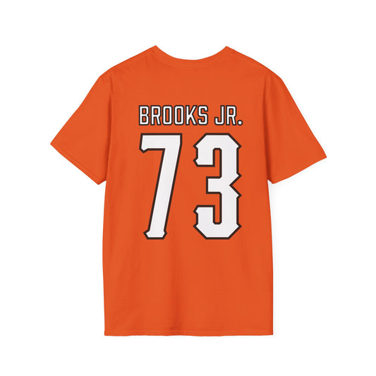 Jason Brooks Jr. #73 Orange Pokes T-Shirt