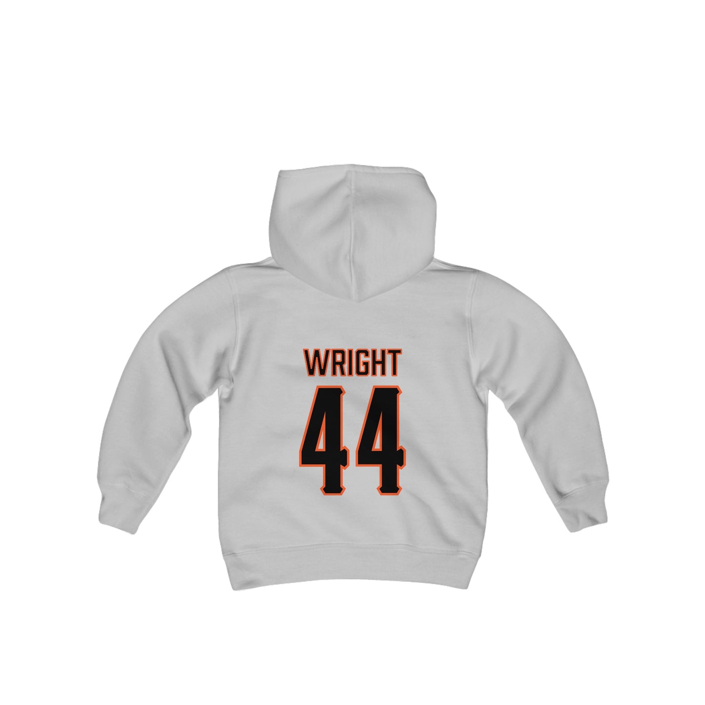 Youth Justin Wright #44 Cursive Cowboys Hoodie