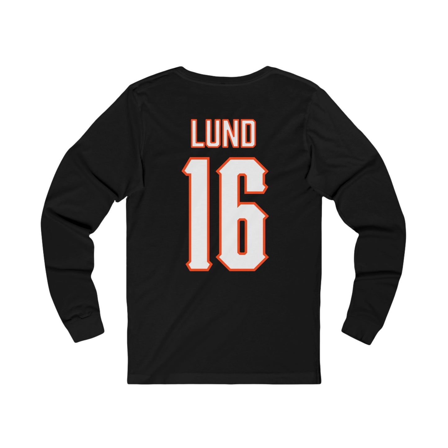 Ethan Lund #16 Cursive Cowboys Long Sleeve