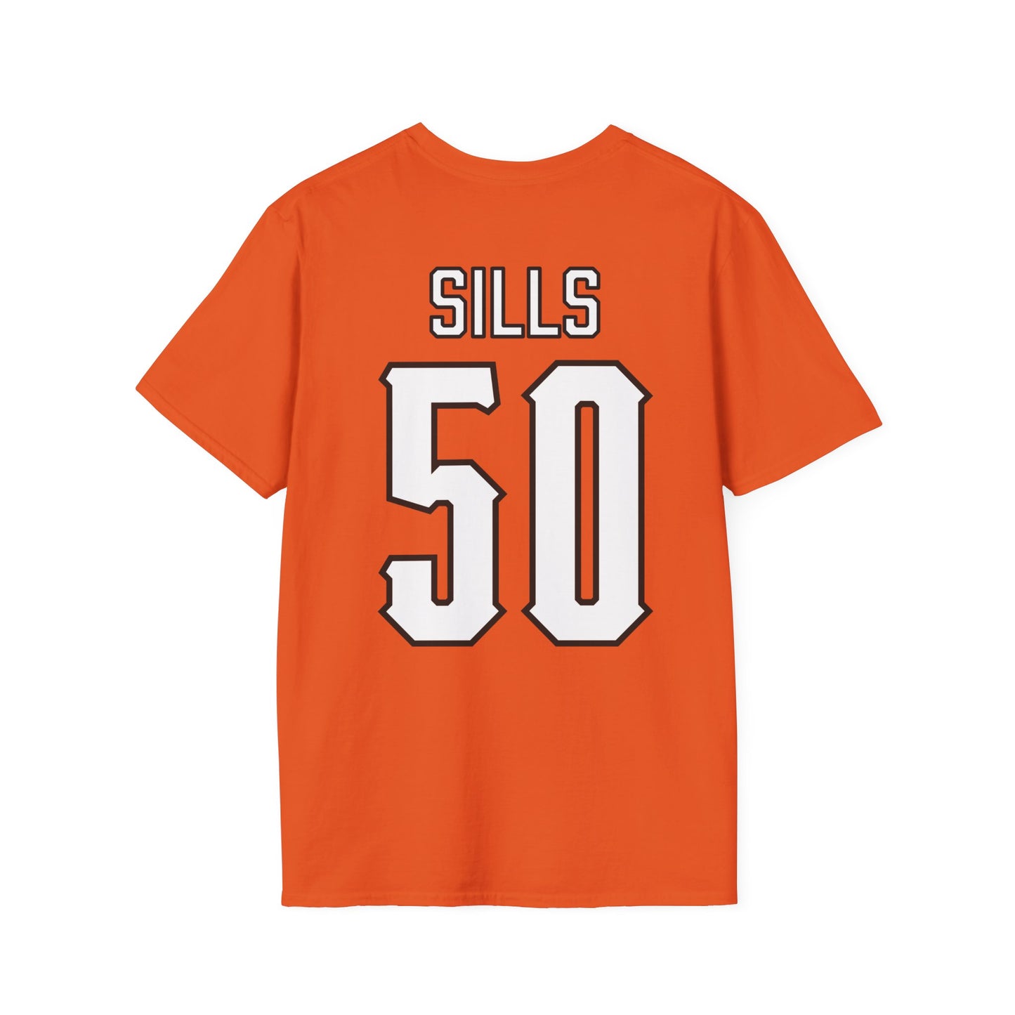 Wiley Sills #50 Orange Pokes T-Shirt