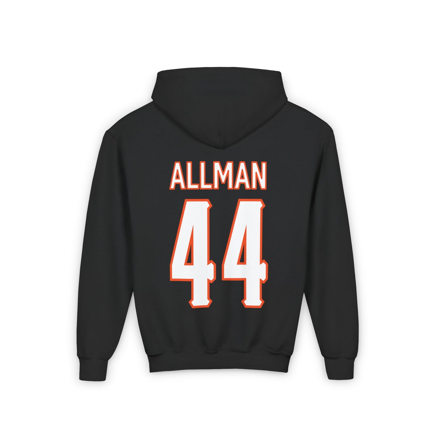 Youth Tommy Allman #44 Cursive Cowboys Hoodie