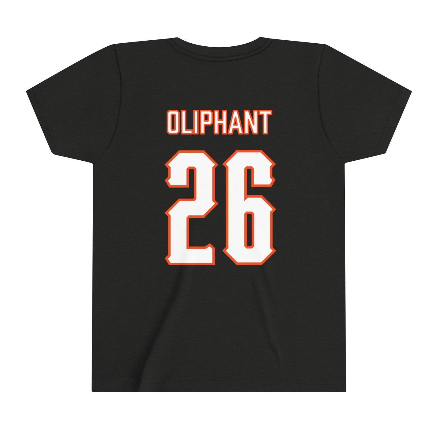 Youth Jacobi Oliphant #26 Cursive Cowboys T-Shirt