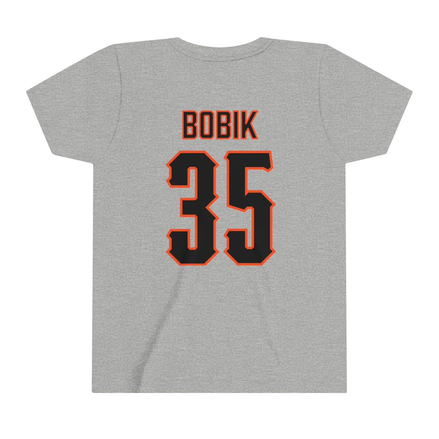 Youth Jaxton Bobik #35 Cursive Cowboys T-Shirt