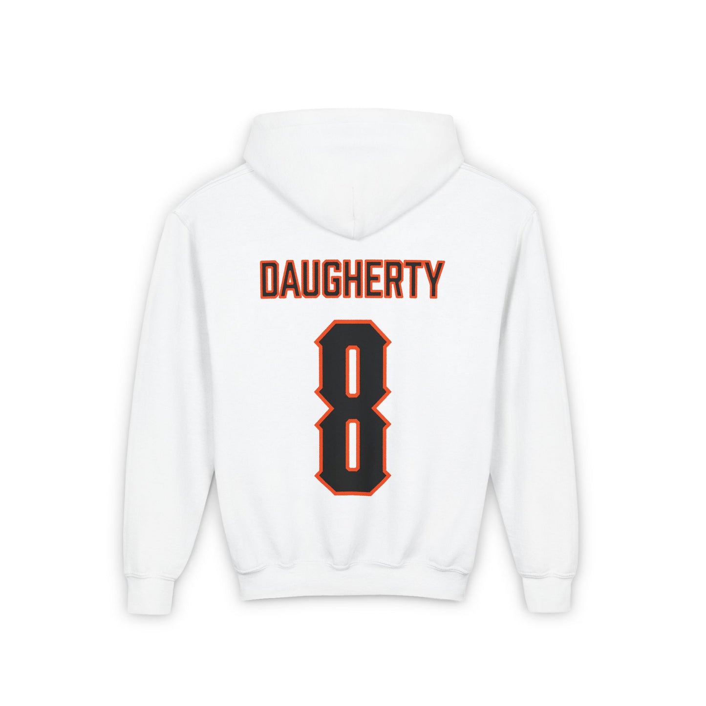 Youth Ian Daugherty #8 Cursive Cowboys Hoodie