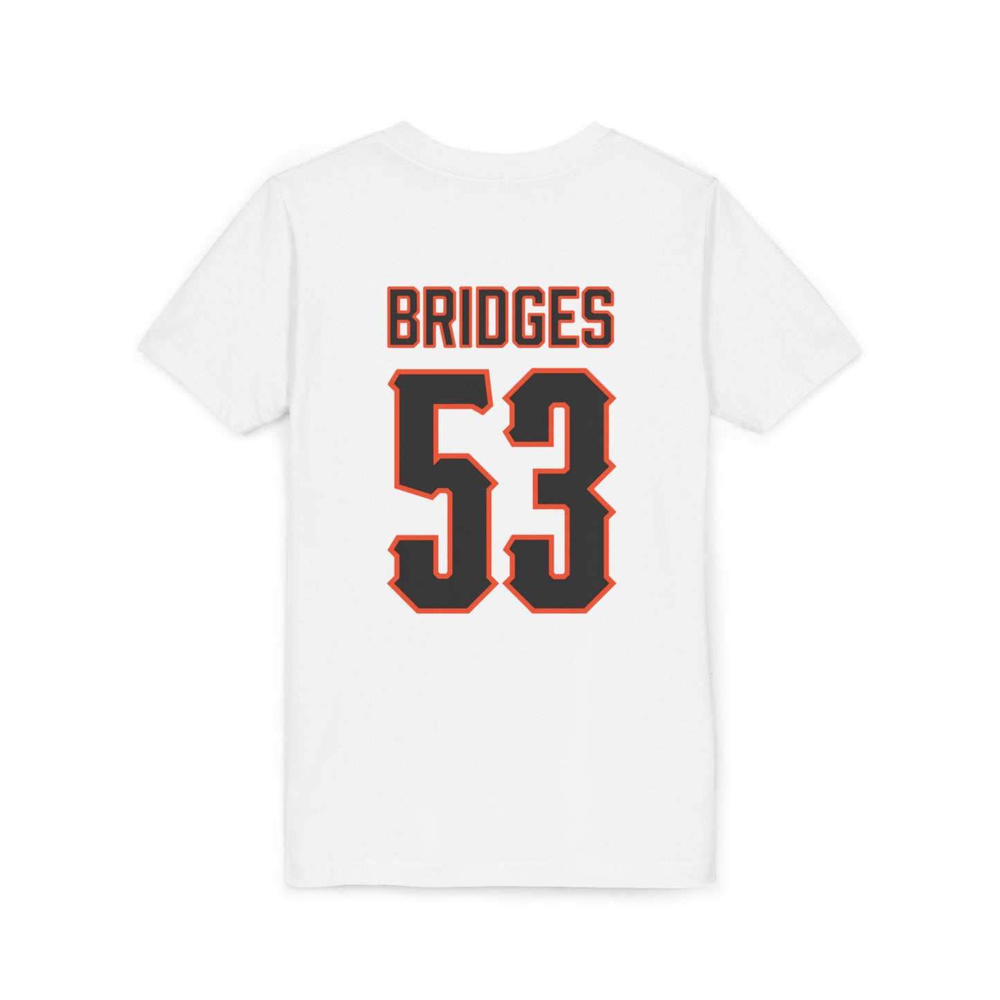 Youth Bowen Bridges #53 Cursive Cowboys T-Shirt