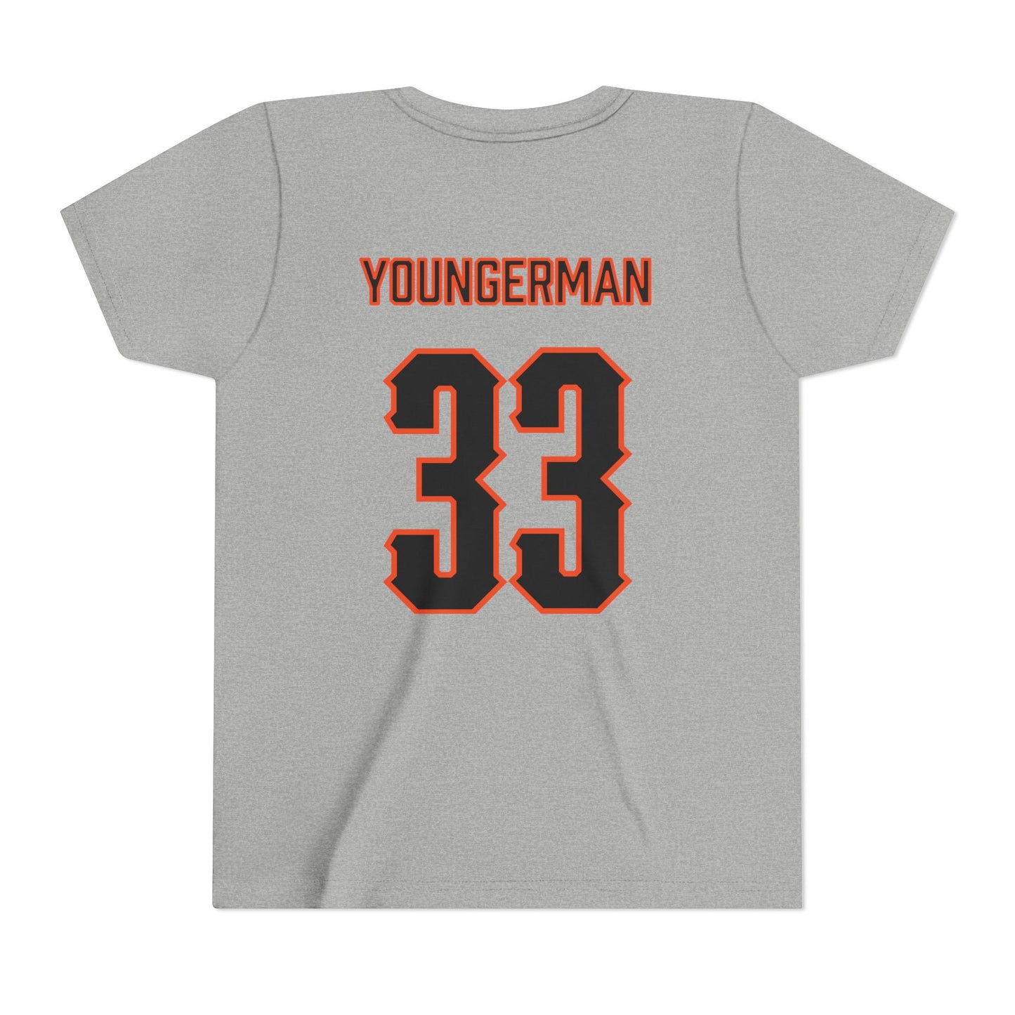 Youth Sean Youngerman #33 Cursive Cowboys T-Shirt