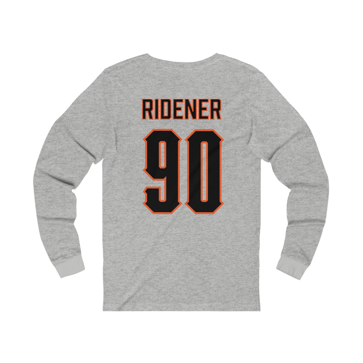 AJ Ridener #90 Cursive Cowboys Long Sleeve T-Shirt