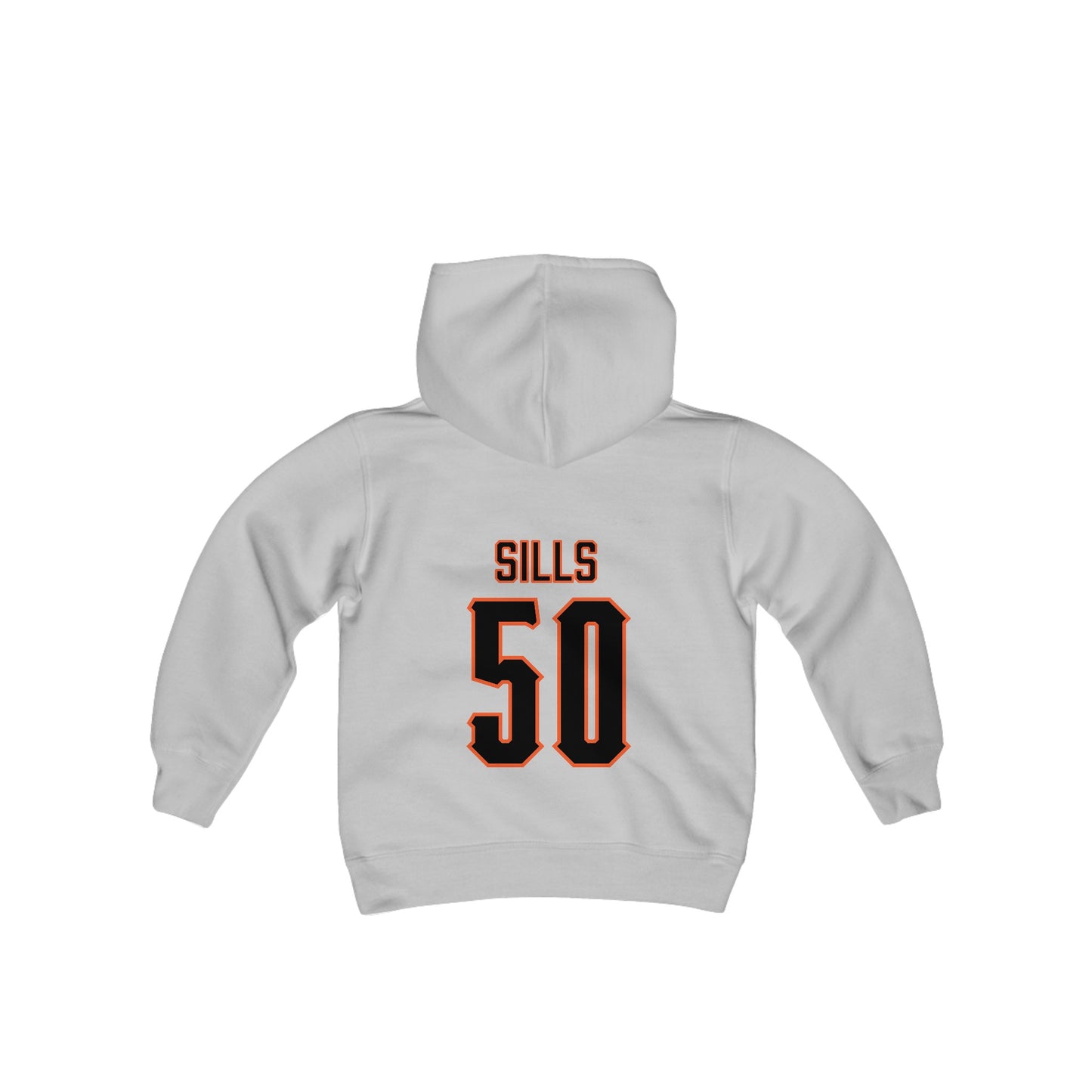 Youth Wiley Sills #50 Cursive Cowboys Hoodie