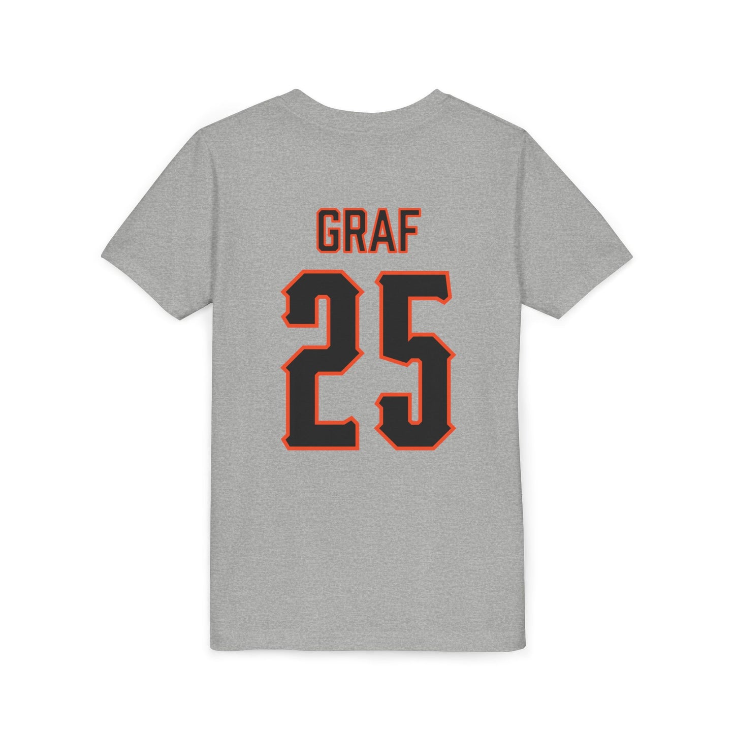 Youth Macy Graf #25 Cursive Cowgirls T-Shirt