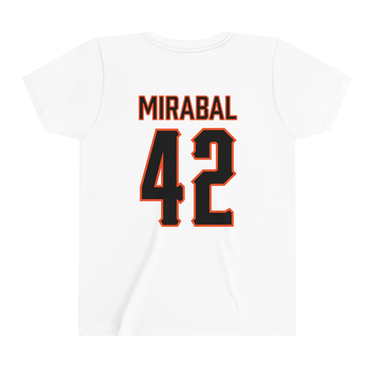 Youth Grant Mirabal #42 Cursive Cowboys T-Shirt