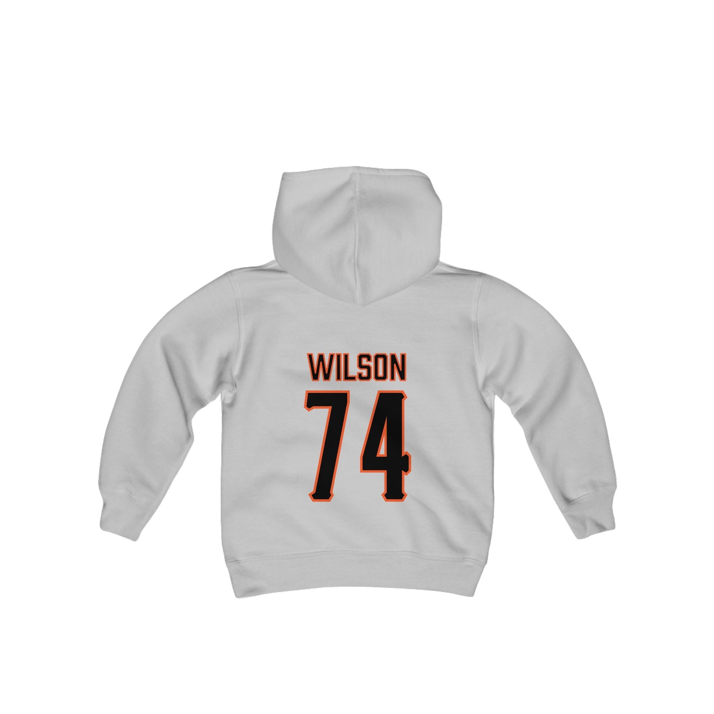 Youth Preston Wilson #74 Cursive Cowboys Hoodie