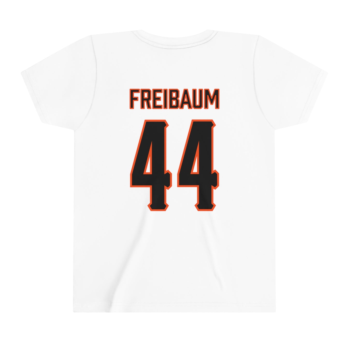 Youth Shea Freibaum #44 Cursive Cowboys T-Shirt