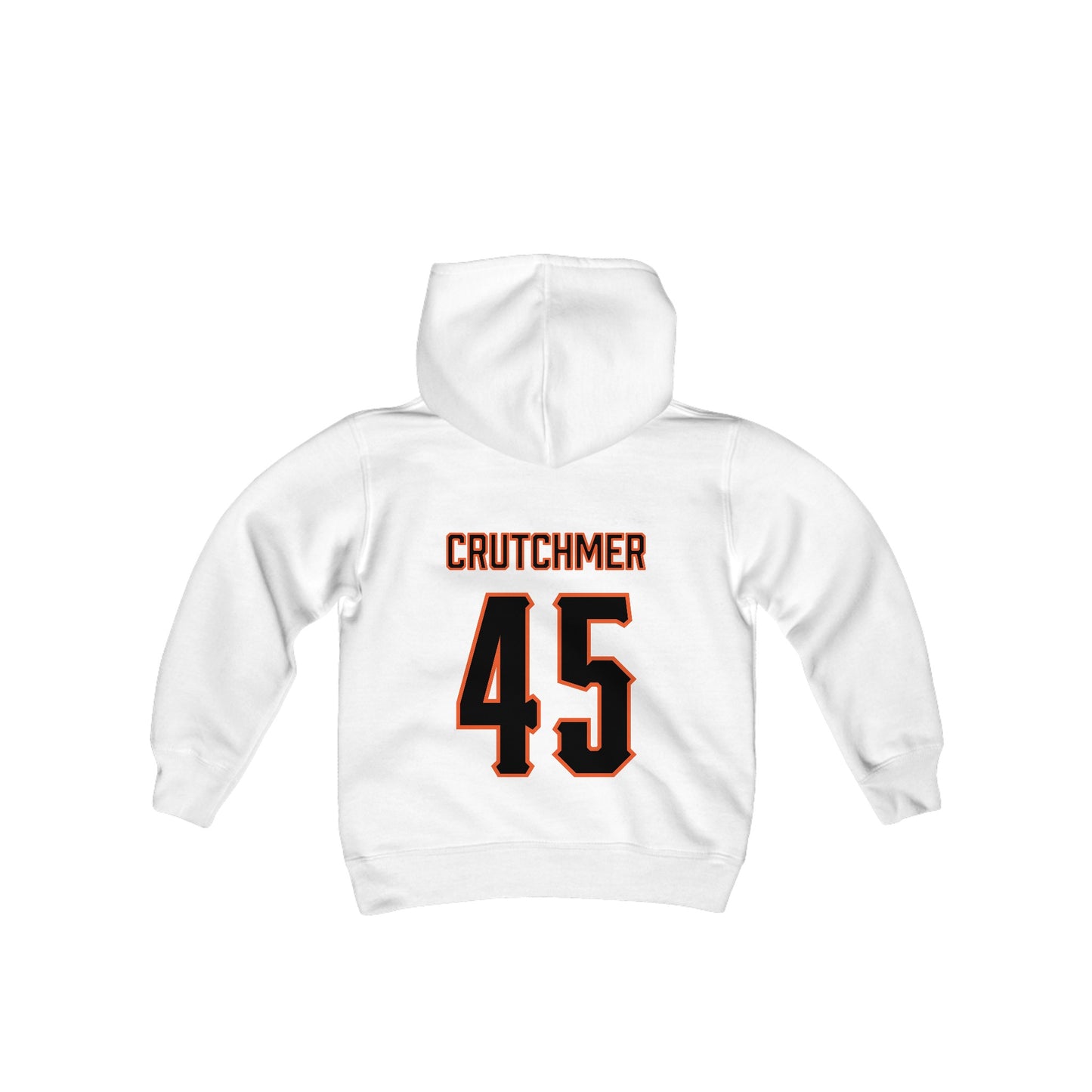 Youth Justin Crutchmer #45 Cursive Cowboys Hoodie