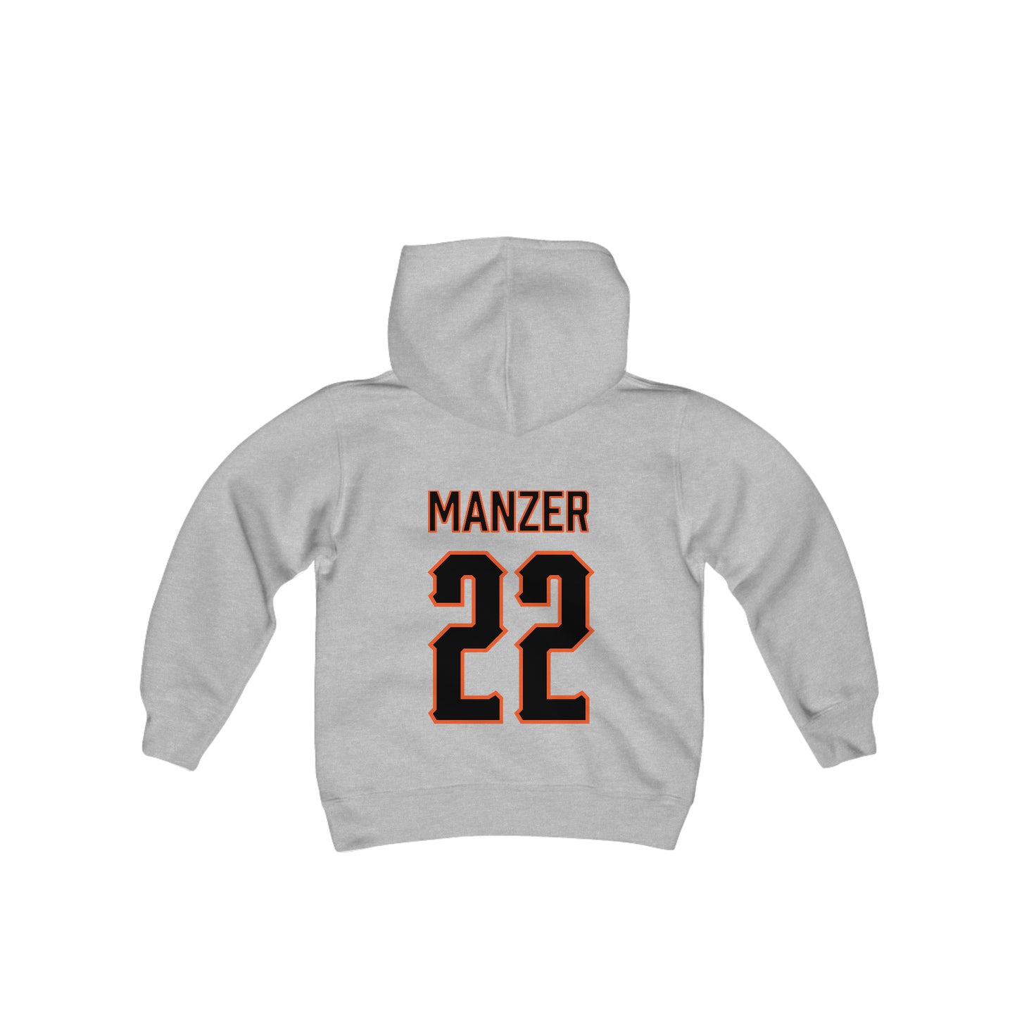 Brooks Manzer #22 Cursive Cowboys Youth Hoodie