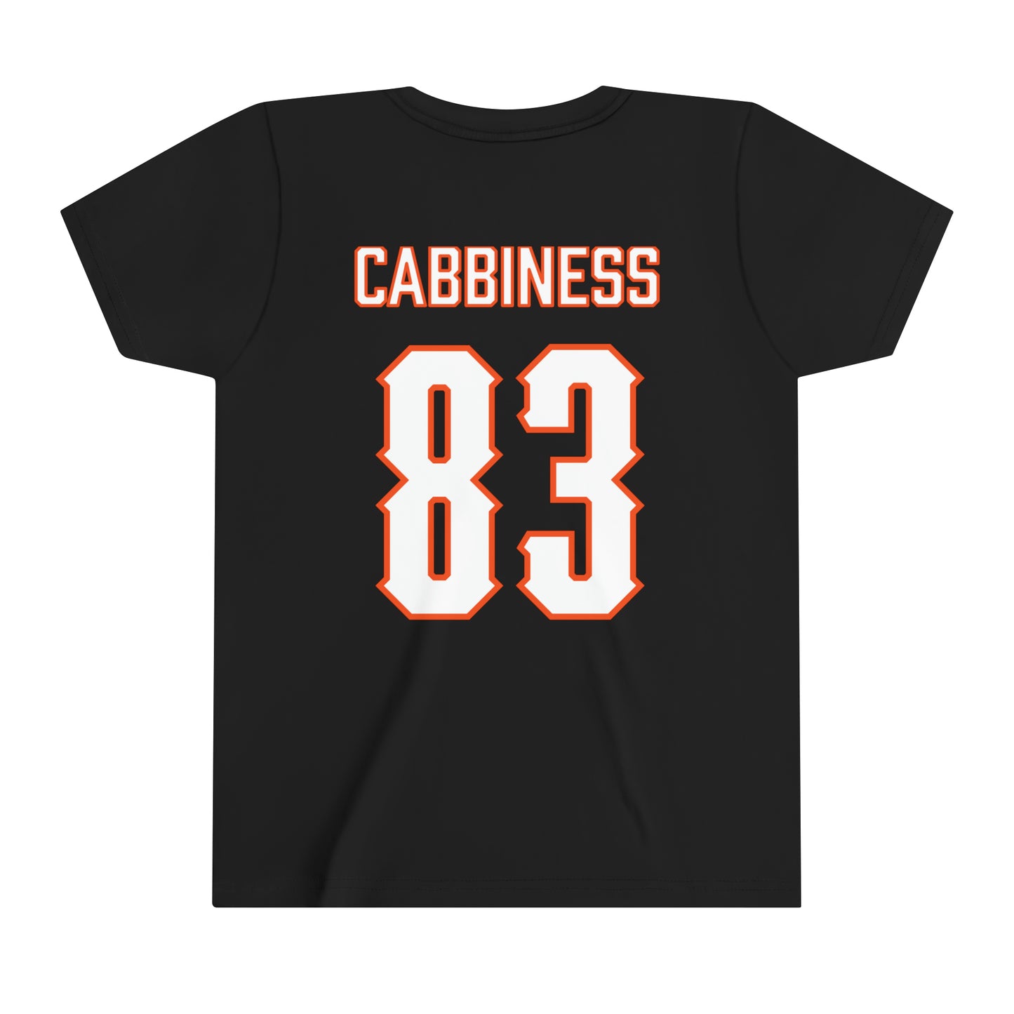 Cale Cabbiness #83 Cursive Cowboys Youth T-Shirt