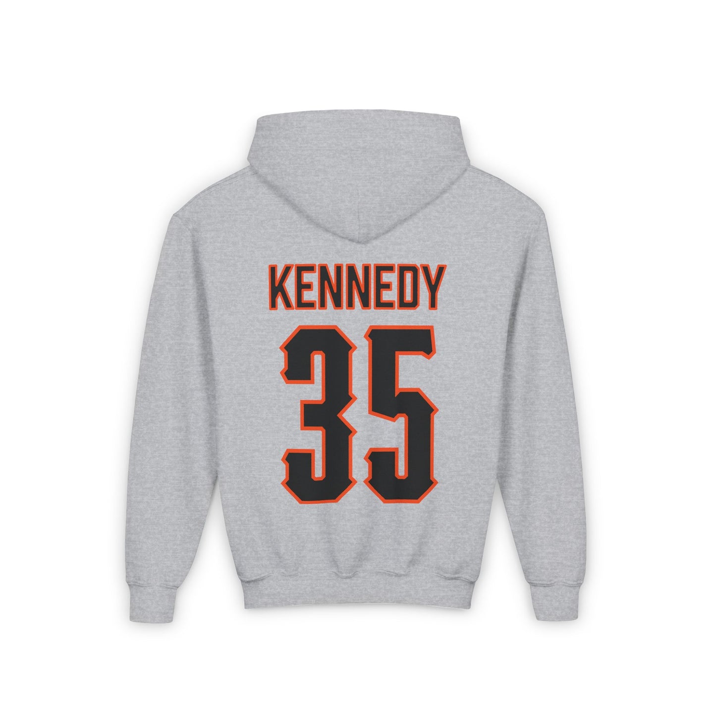 Youth Jake Kennedy #35 Cursive Cowboys Hoodie