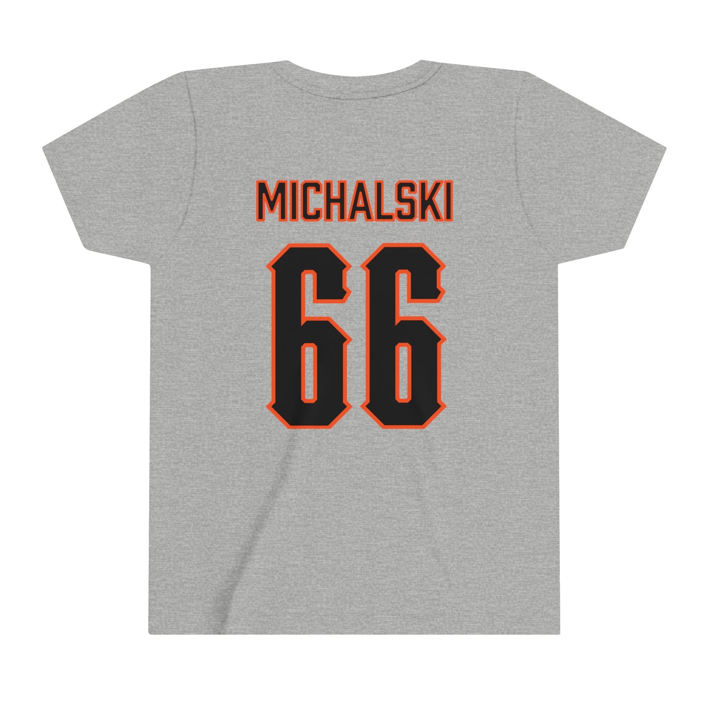 Youth Joe Michalski #66 Cursive Cowboys T-Shirt