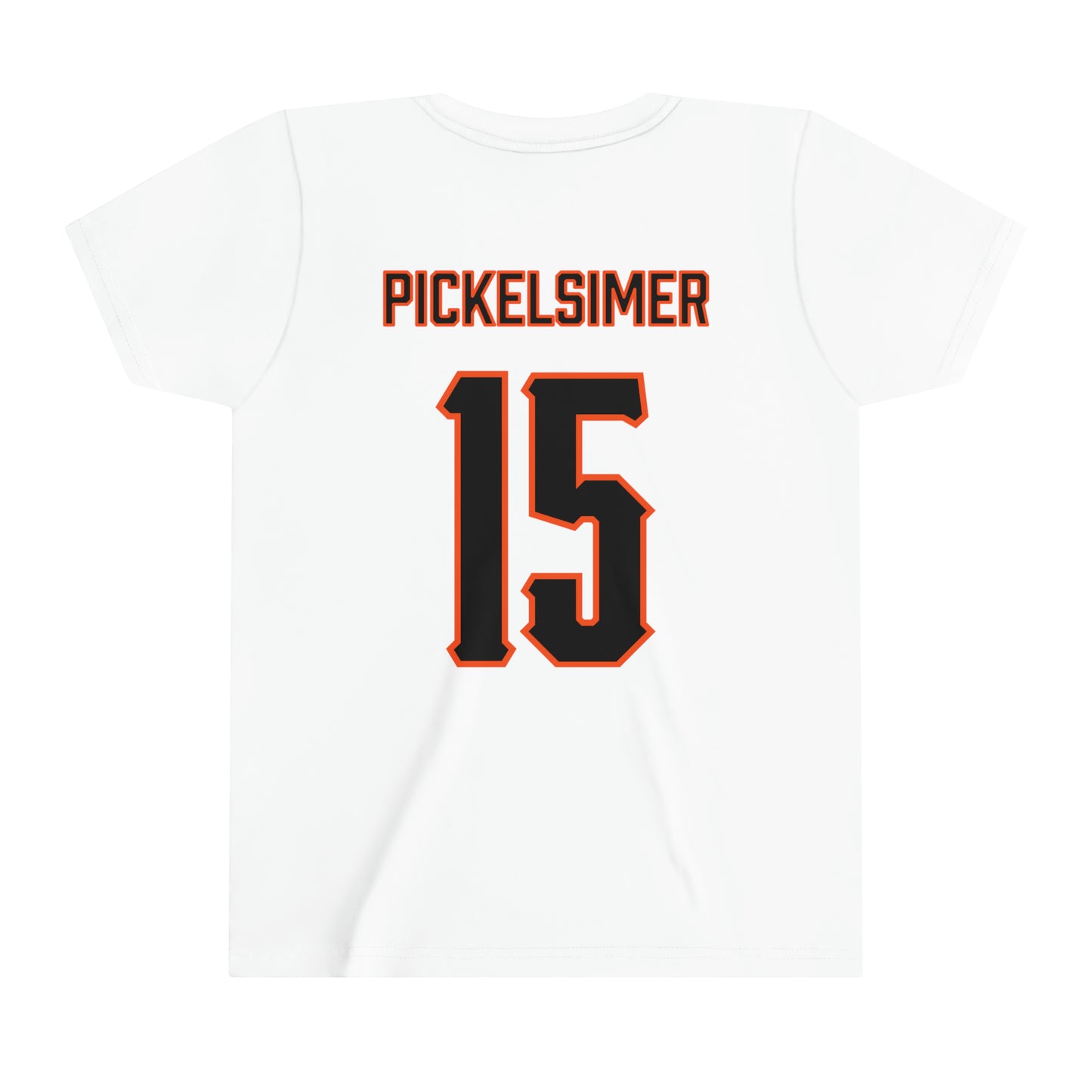 Youth Logan Pickelsimer #15 Cursive Cowgirls T-Shirt