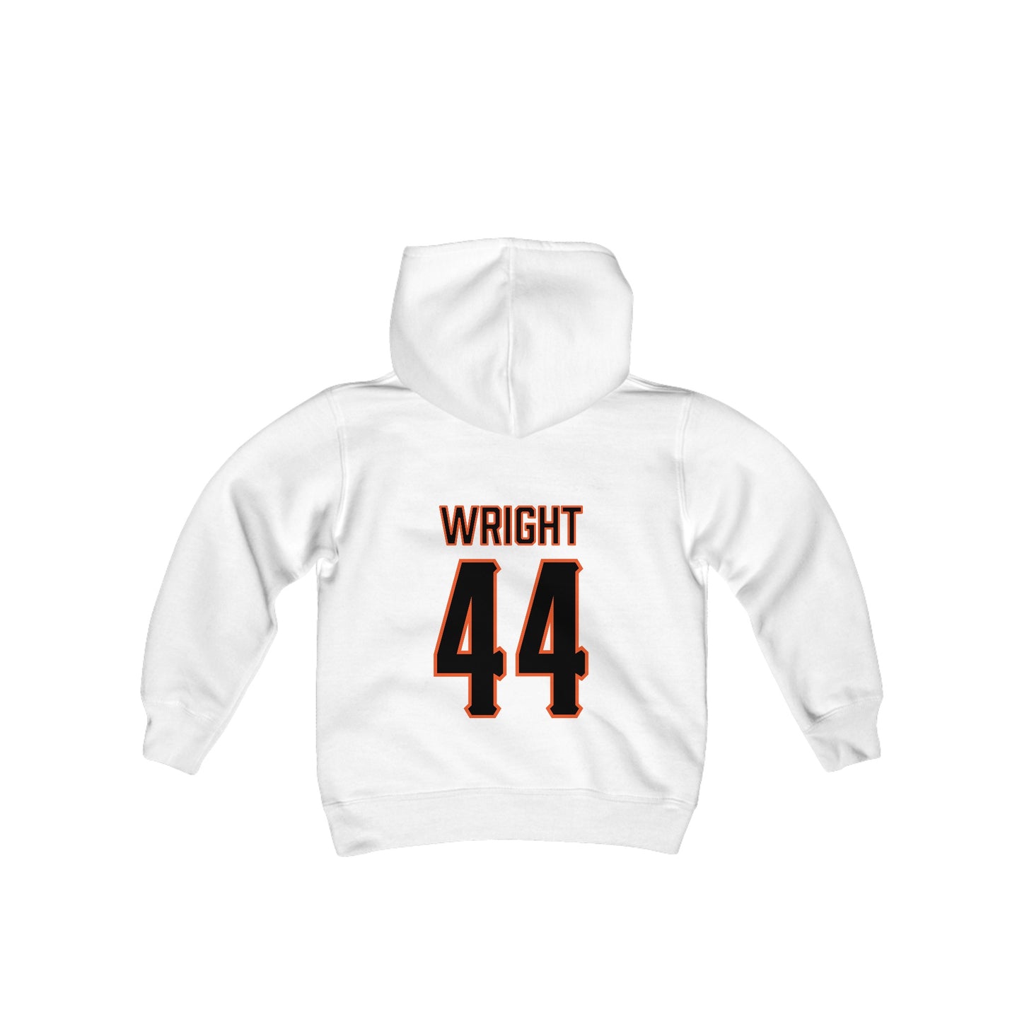 Youth Justin Wright #44 Cursive Cowboys Hoodie