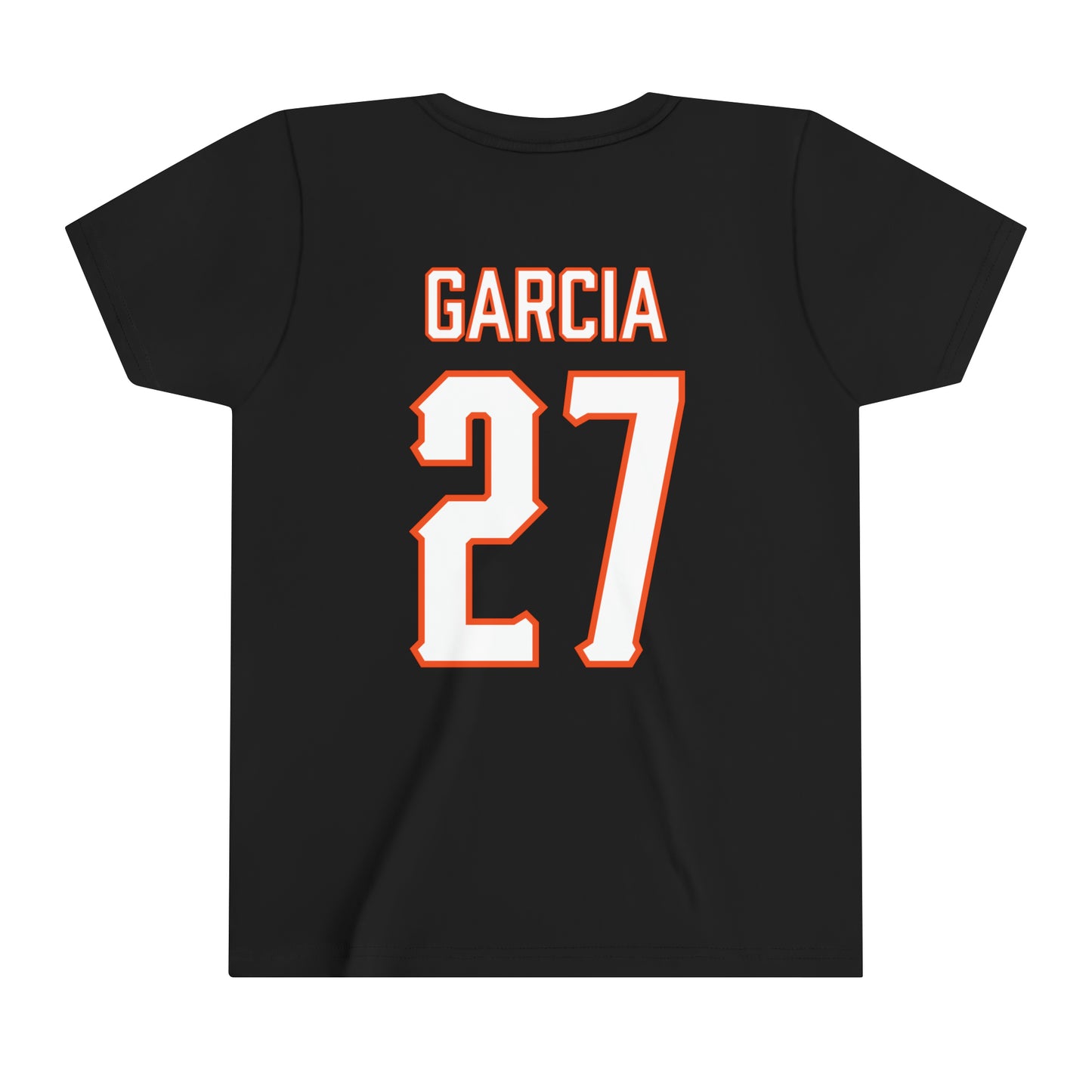 Youth Sam Garcia #27 Pitching Pete T-Shirt