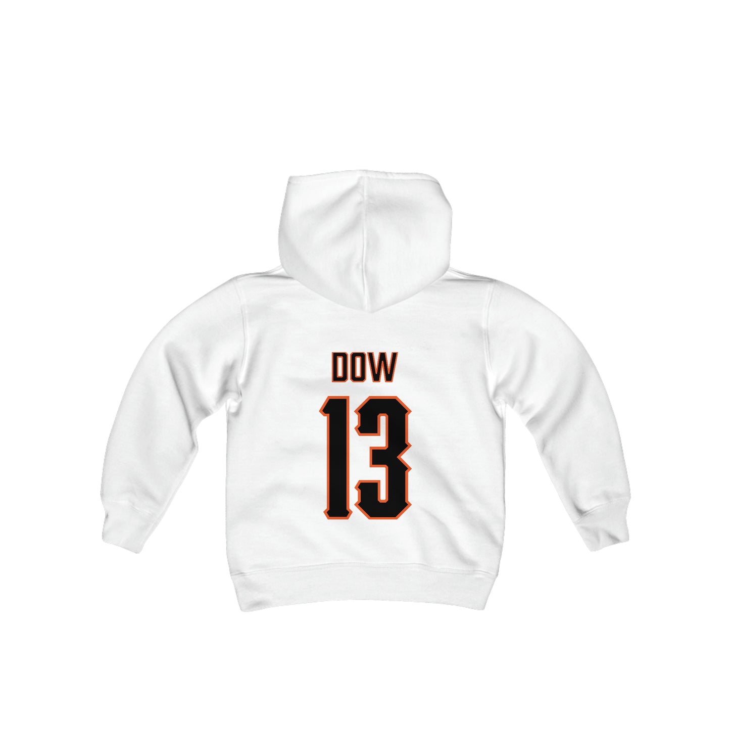 Connor Dow #13 Cursive Cowboys Youth Hoodie