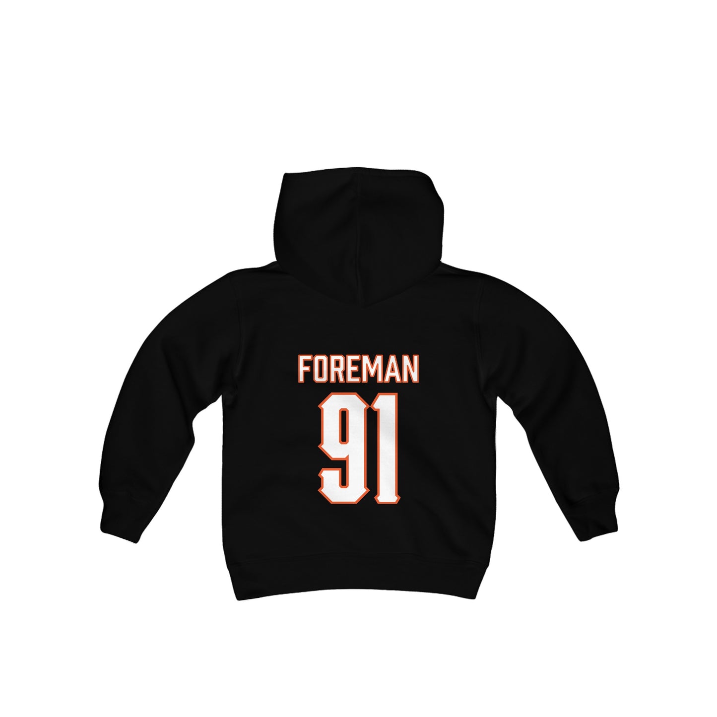 Youth Jaedon Foreman #91 Cursive Cowboys Hoodie