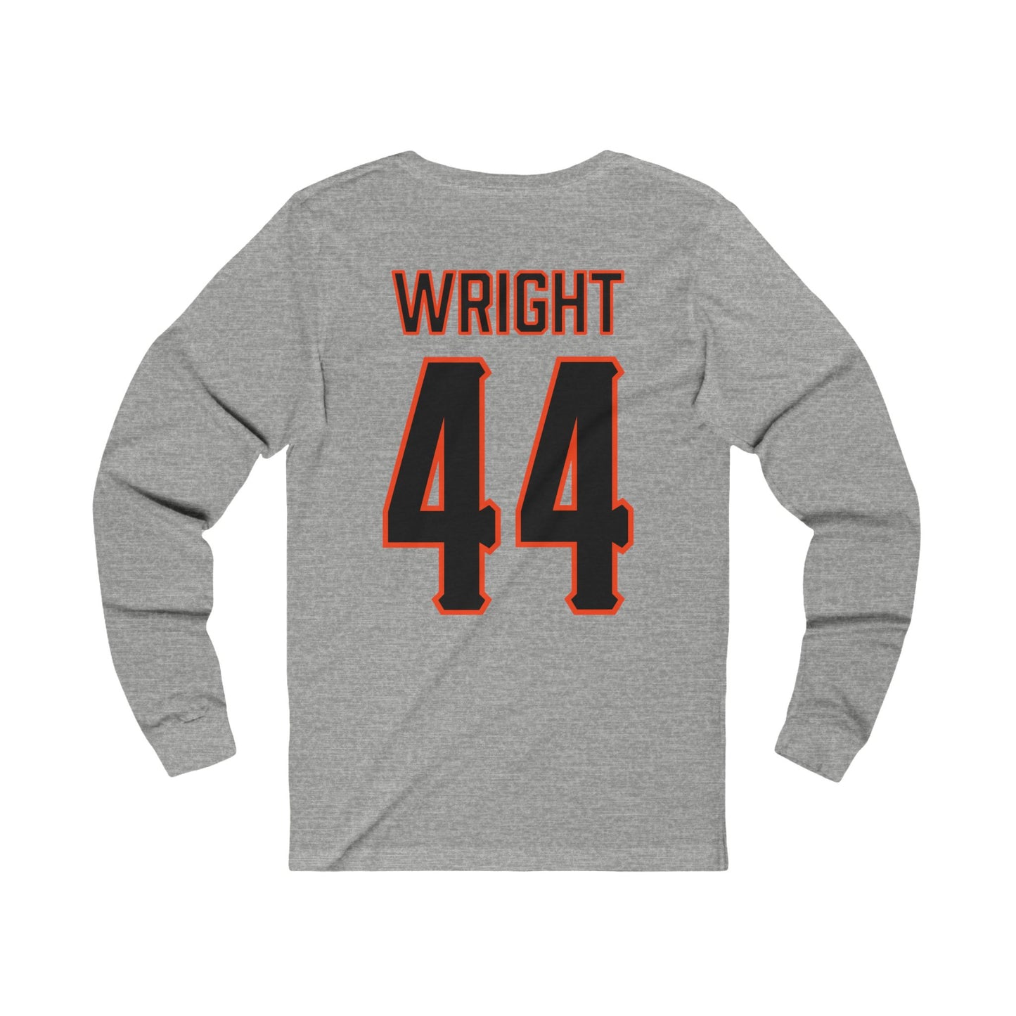 Justin Wright #44 Cursive Cowboys Long Sleeve