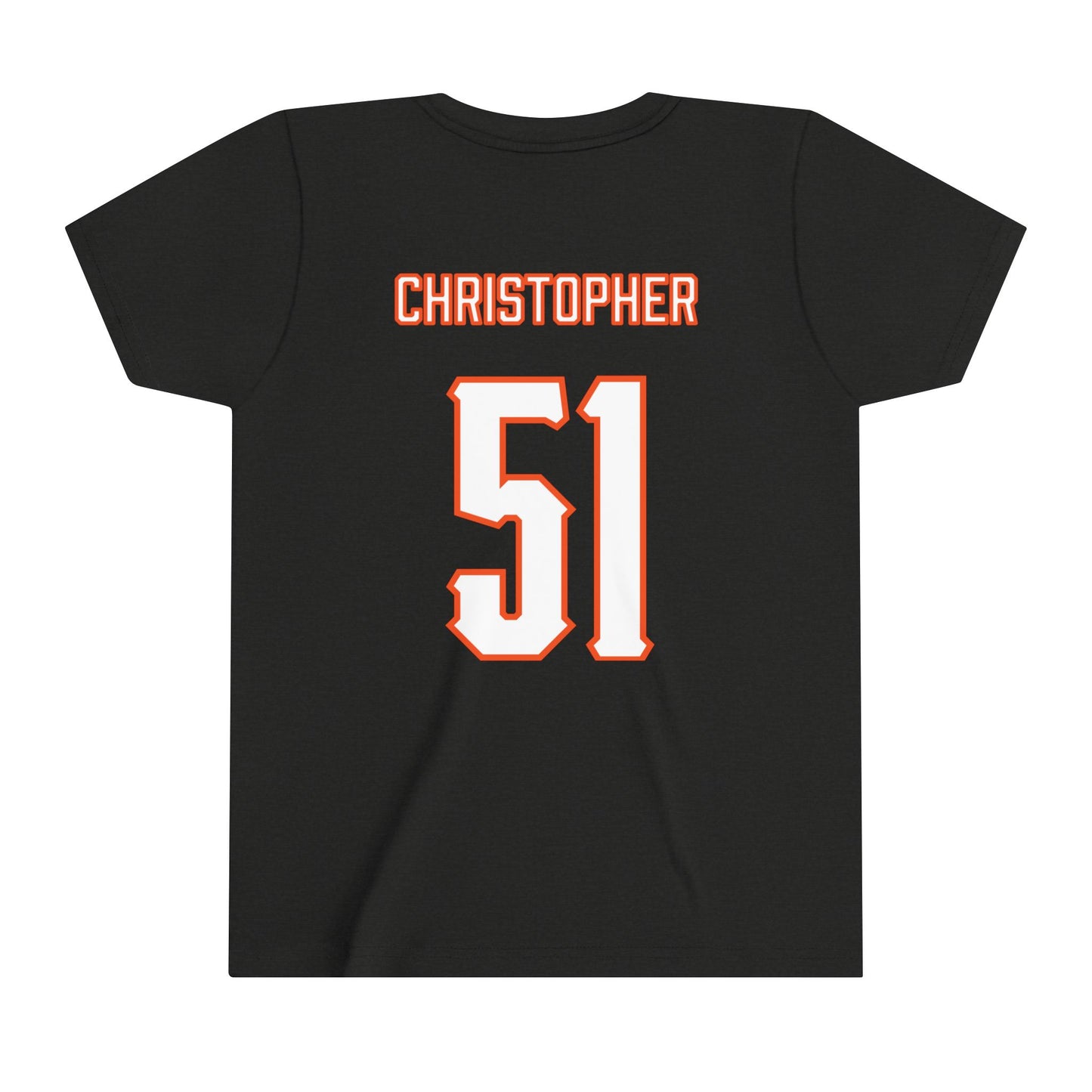 Youth Charlie Christopher #51 Cursive Cowboys T-Shirt