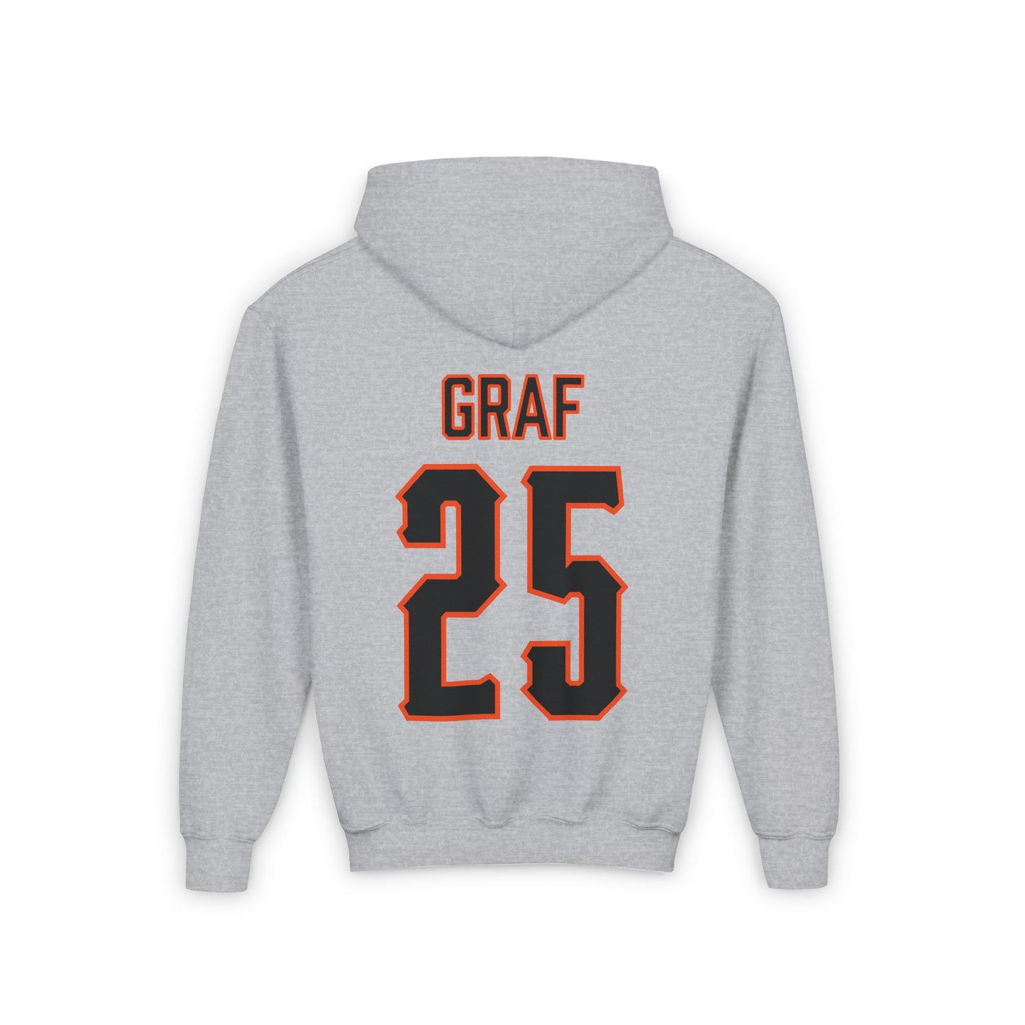 Youth Macy Graf #25 Cursive Cowgirls Hoodie