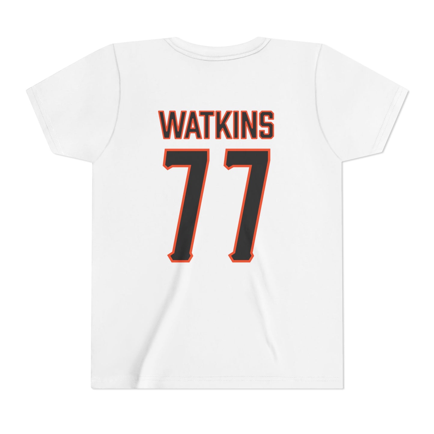 Youth Hunter Watkins #77 Cursive Cowboys T-Shirt