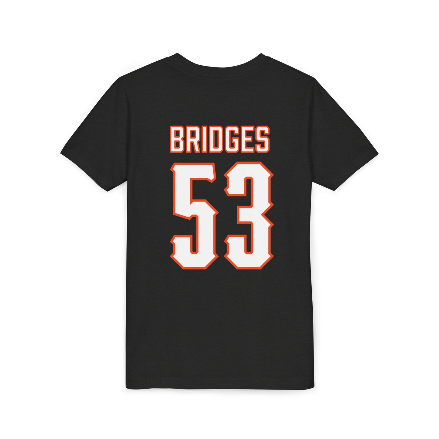 Youth Bowen Bridges #53 Cursive Cowboys T-Shirt