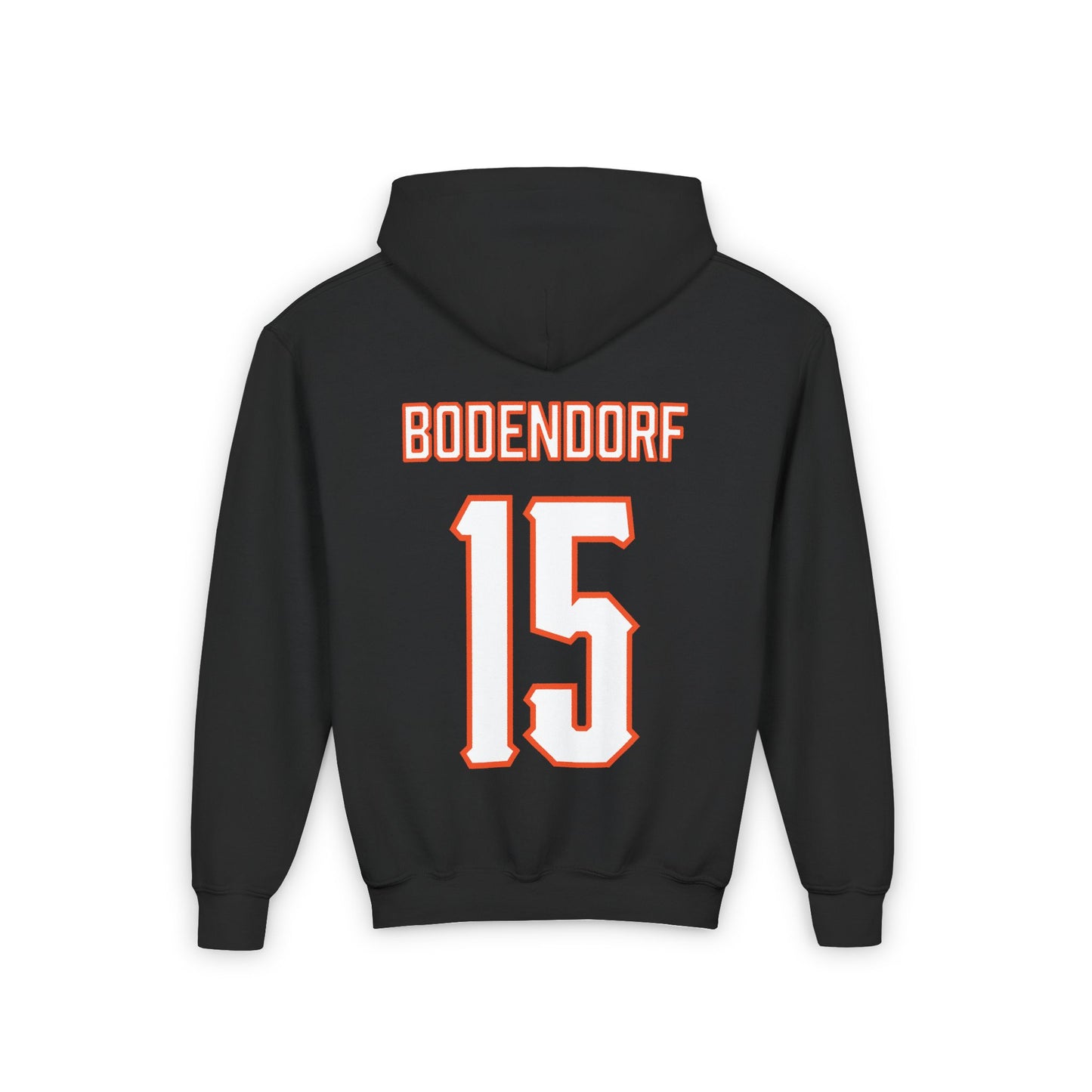 Youth Harrison Bodendorf #15 Cursive Cowboys Hoodie