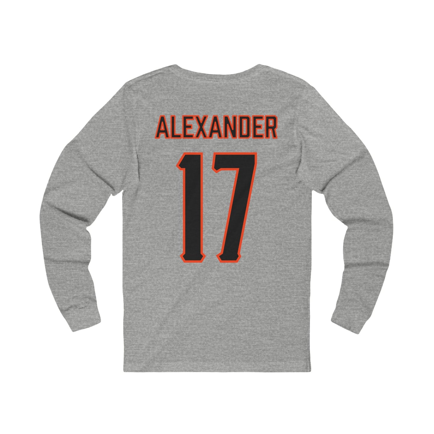 Elijah Alexander #17 Cursive Cowboys Long Sleeve