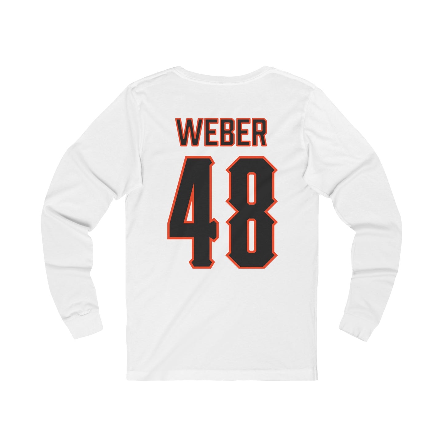 Aaron Weber #48 Cursive Cowboys Long Sleeve