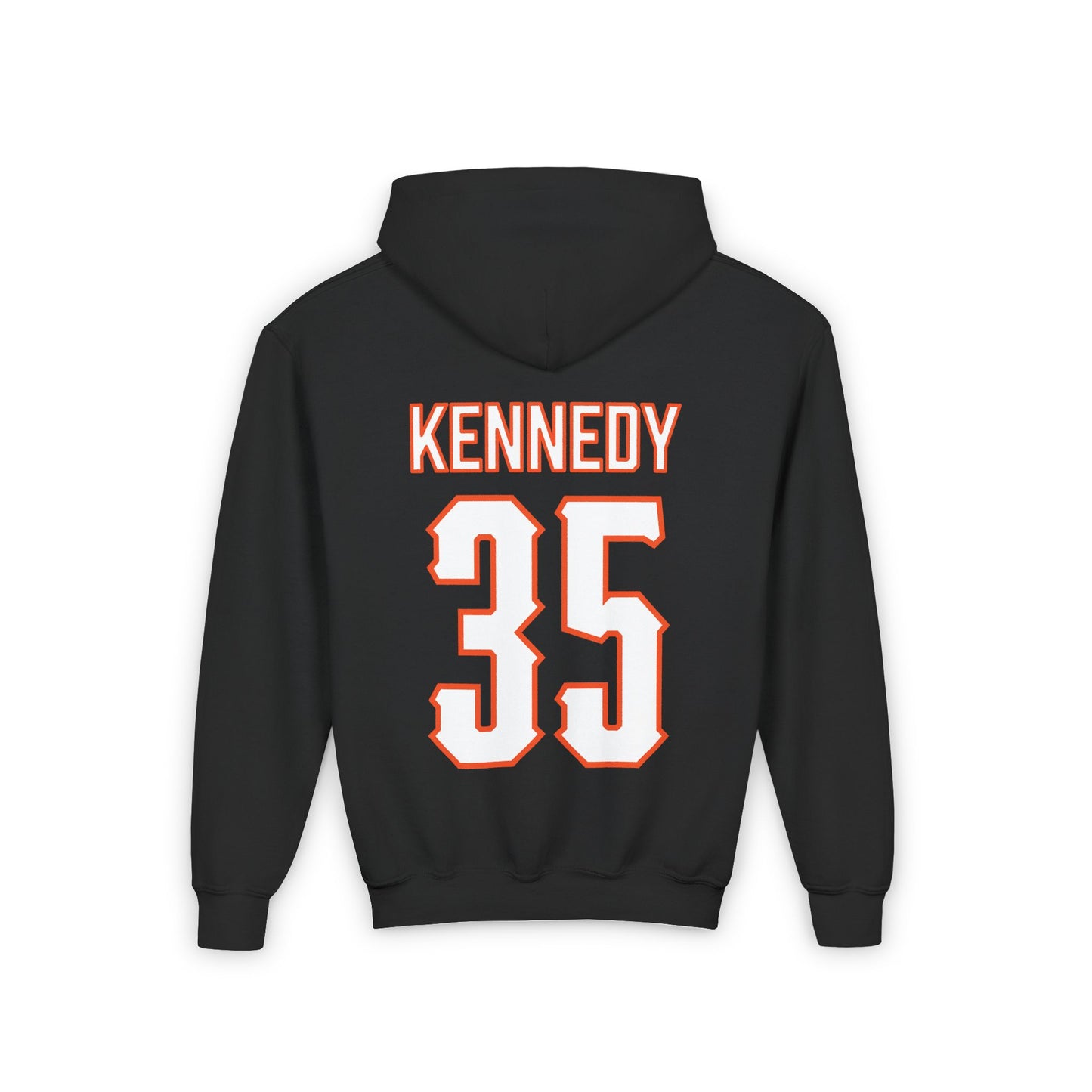 Youth Jake Kennedy #35 Cursive Cowboys Hoodie