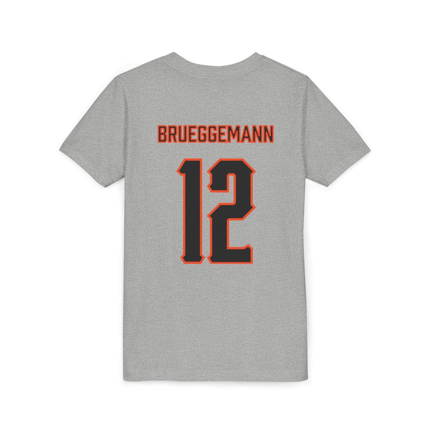 Youth Colin Brueggemann #12 Cursive Cowboys T-Shirt