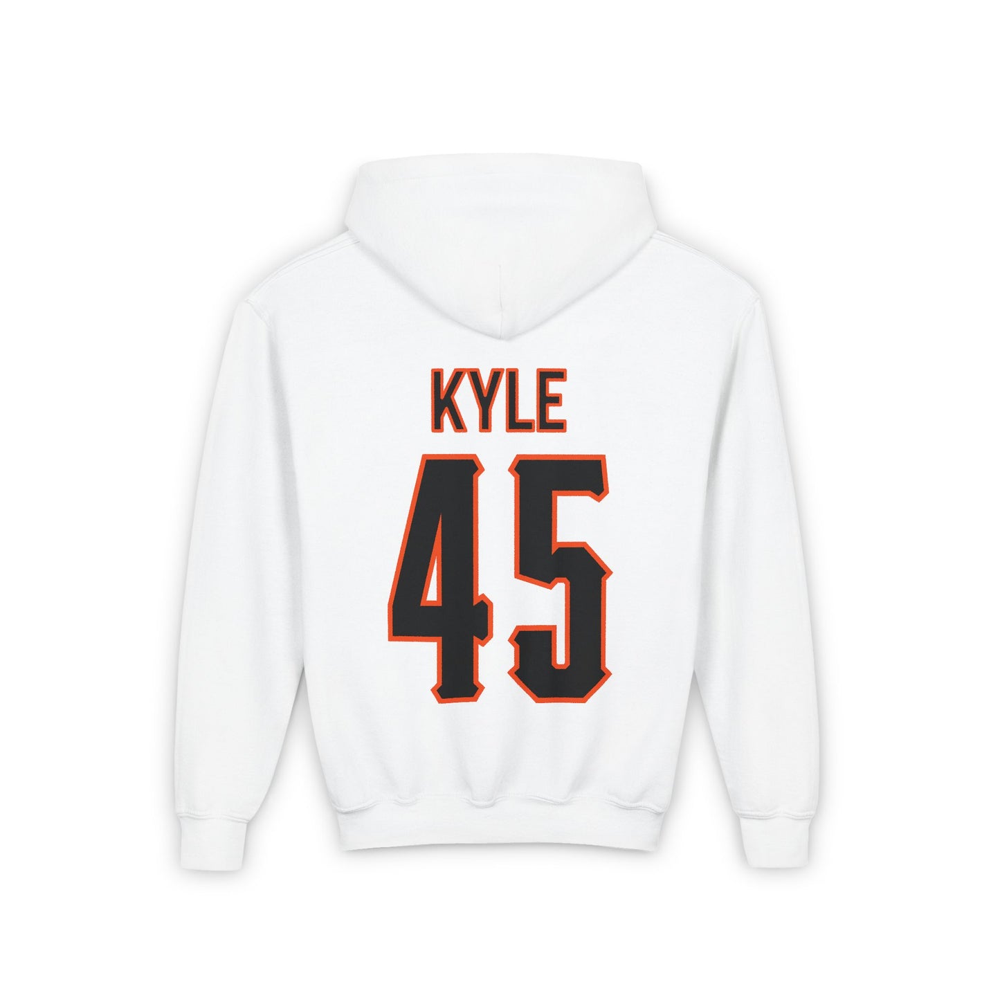 Youth Landry Kyle #45 Cursive Cowboys Hoodie