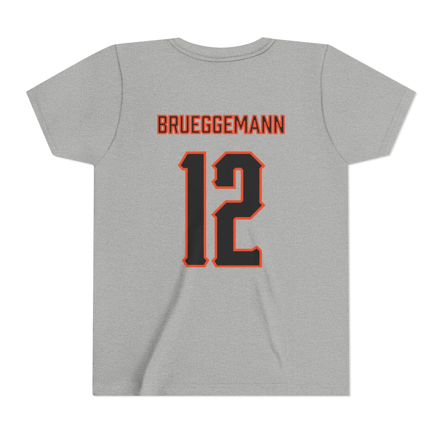 Youth Colin Brueggemann #12 Cursive Cowboys T-Shirt