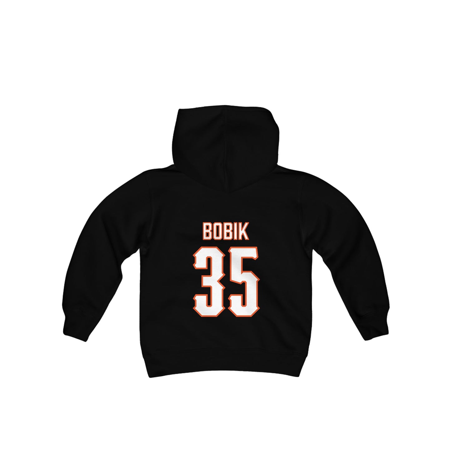 Youth Jaxton Bobik #35 Cursive Cowboys Hoodie