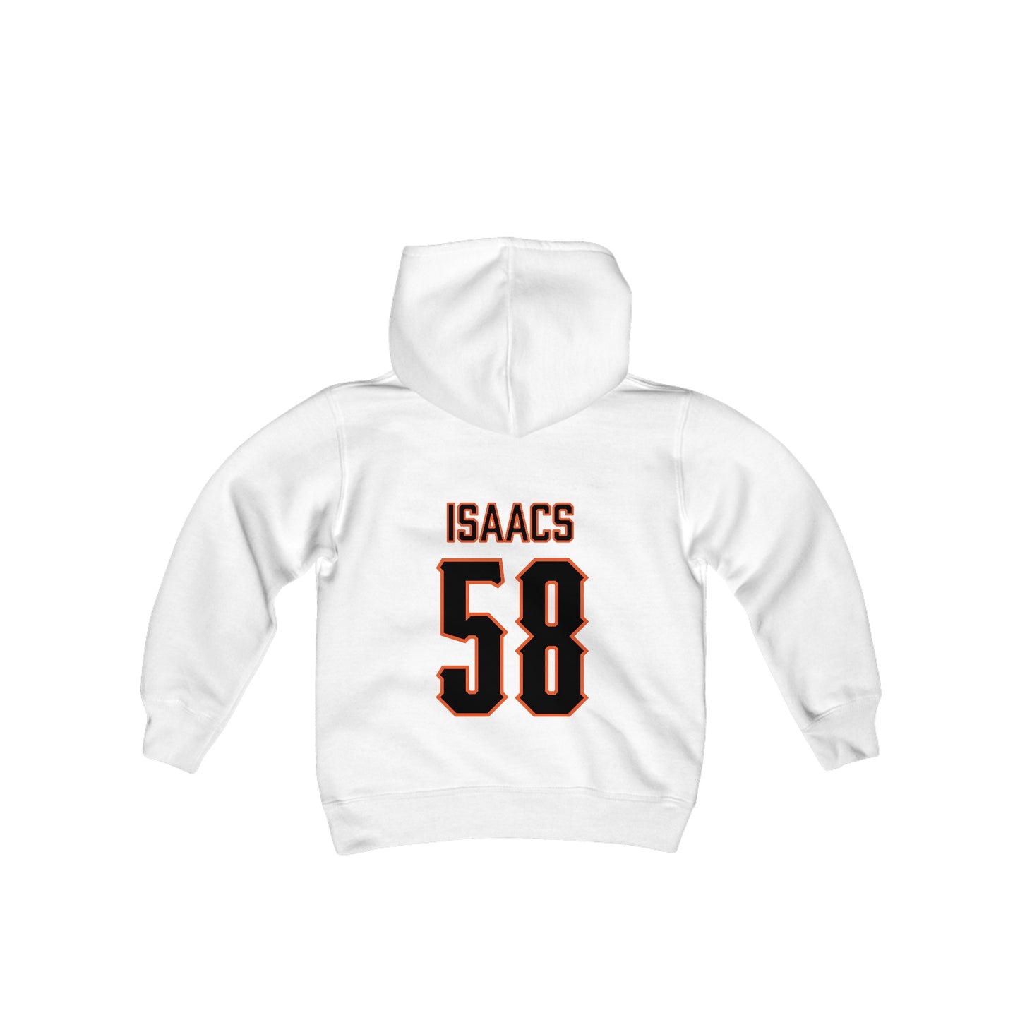 Youth Ashton Isaacs #58 Cursive Cowboys Hoodie