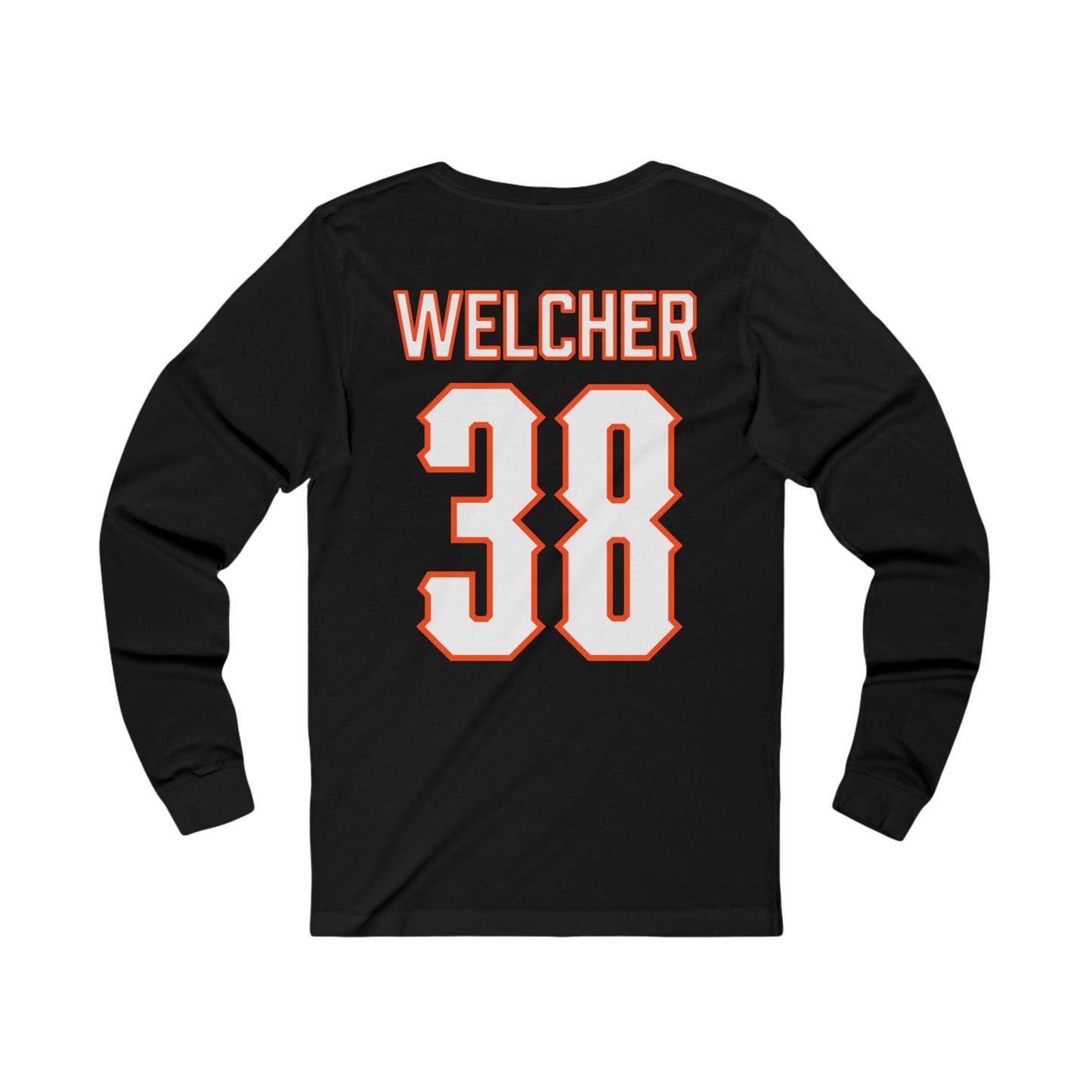 Kade Welcher #38 Cursive Cowboys Long Sleeve