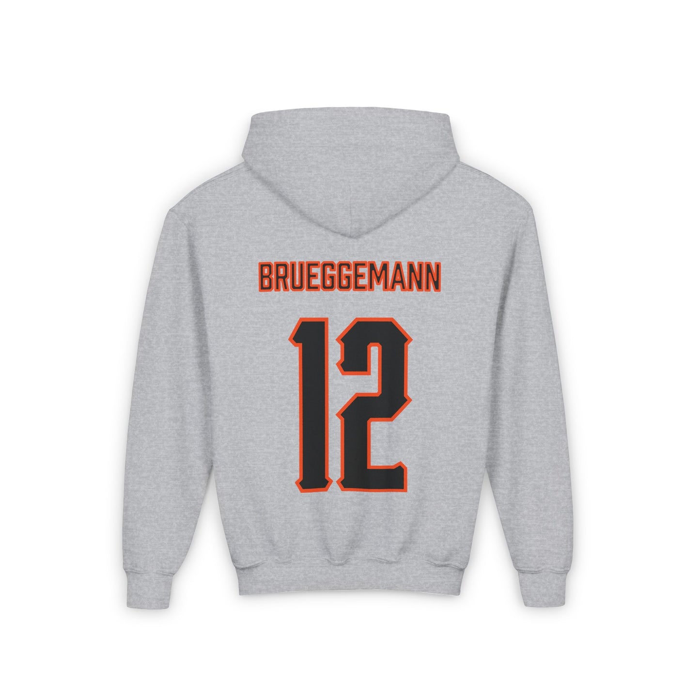 Youth Colin Brueggemann #12 Cursive Cowboys Hoodie