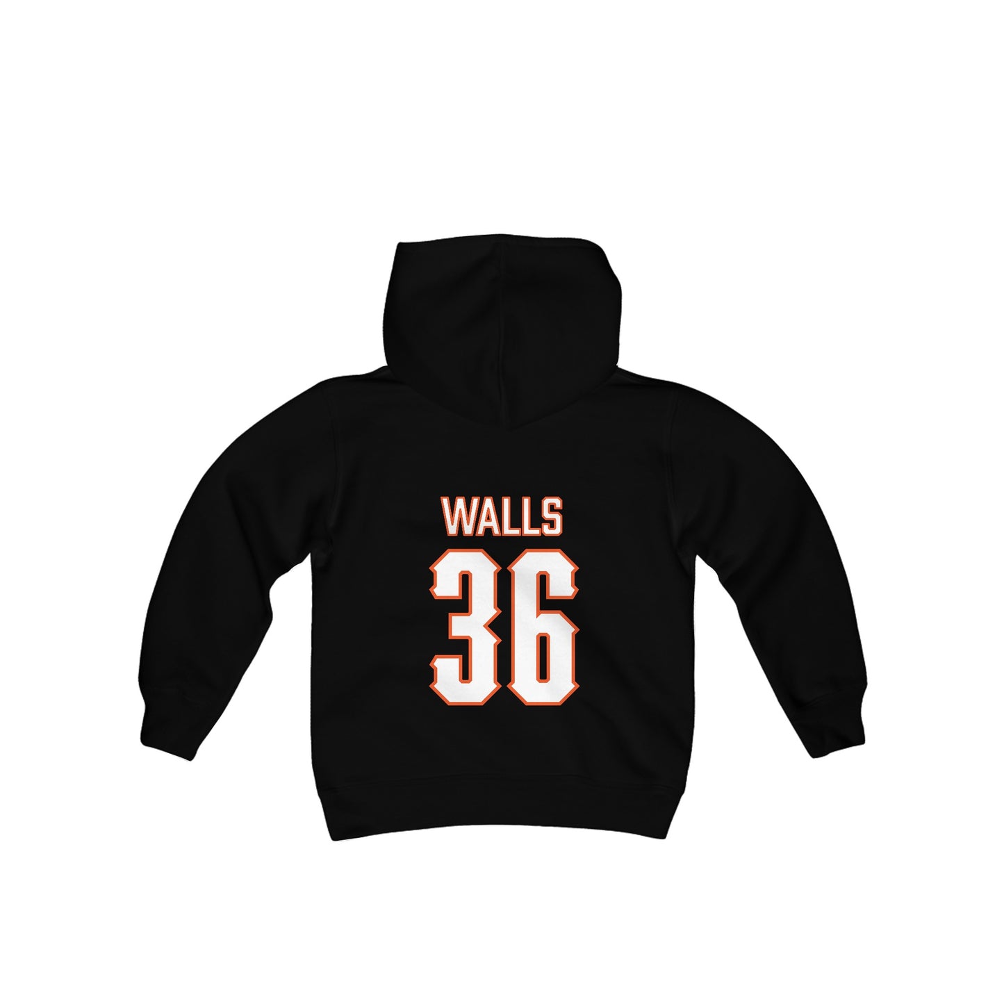 Youth Ty Walls #36 Cursive Cowboys Hoodie