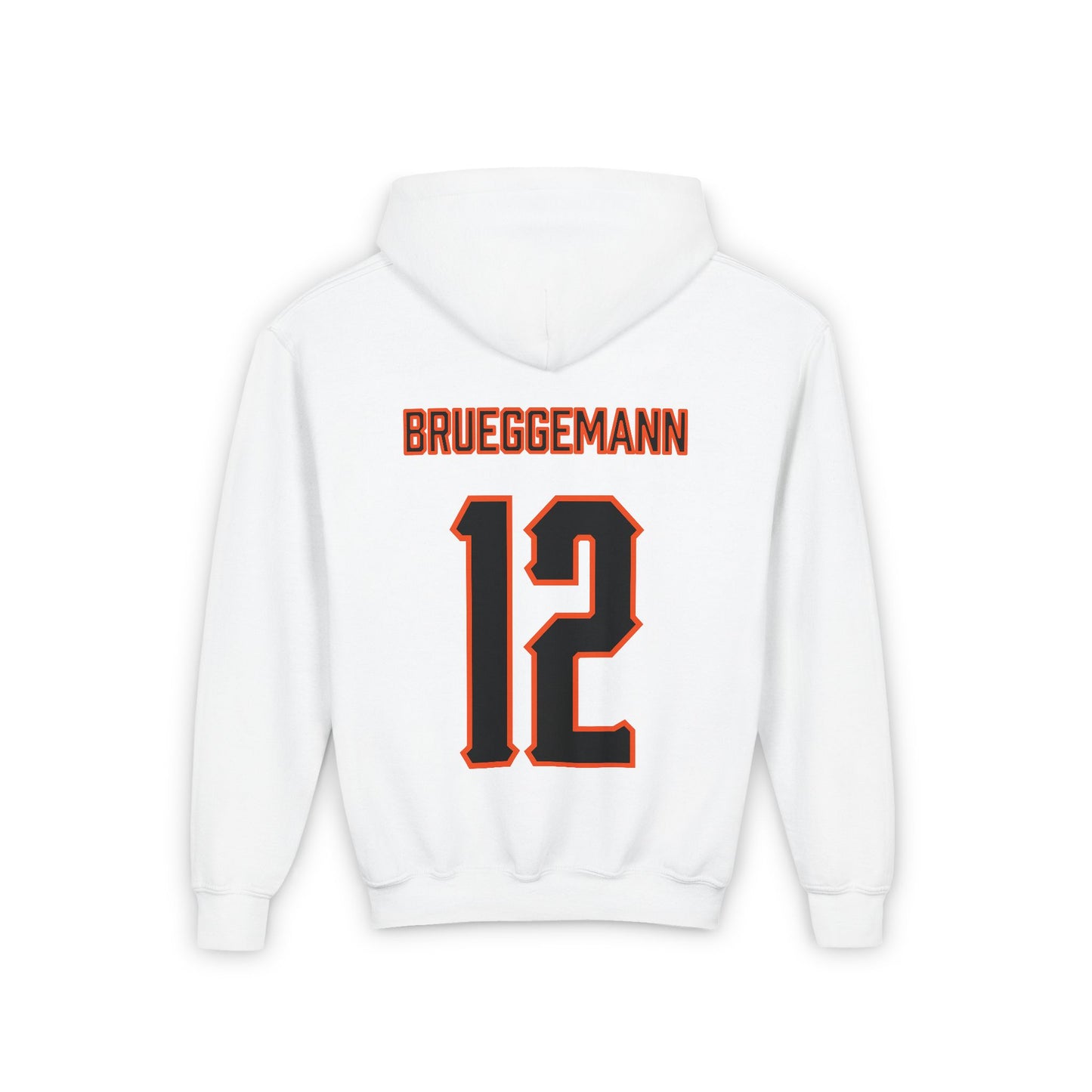 Youth Colin Brueggemann #12 Cursive Cowboys Hoodie