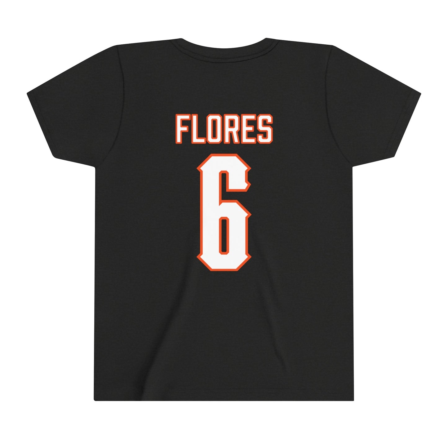 Youth Zane Flores #6 Cursive Cowboys T-Shirt